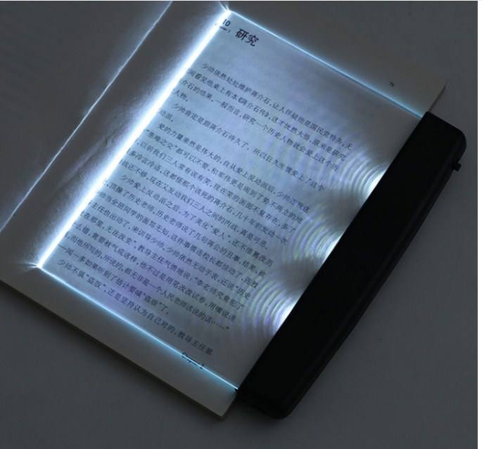 LVDENGXIA Flat Panel LED Book Light - Portable Reading Lamp for Bed Office - 5000K Eye Protection
